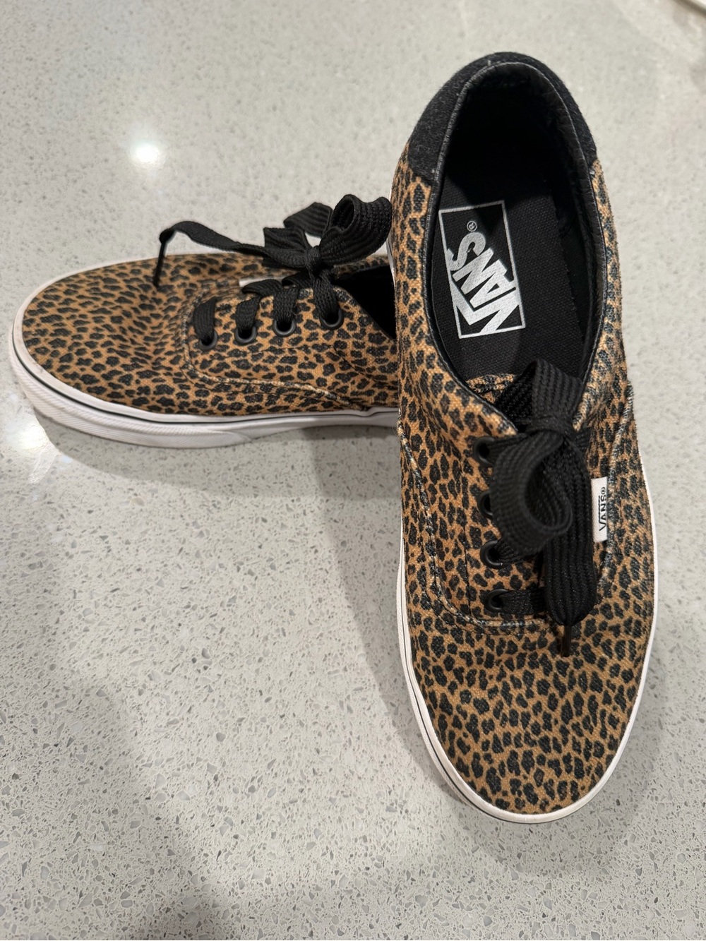 VANS Leopard Canvas Low Top Sneakers
